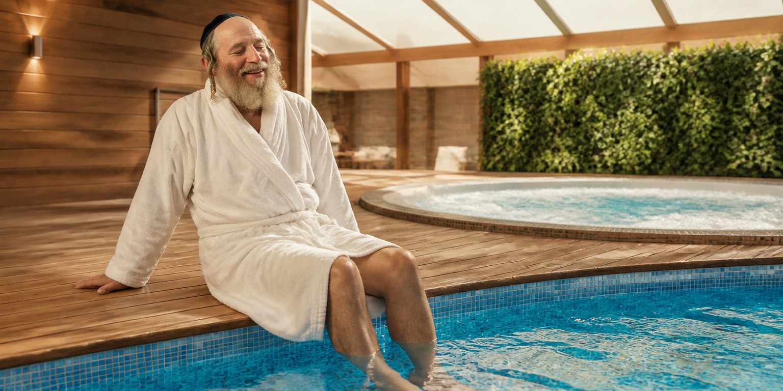 רגליים במים, בוקר של כיף בבריכה